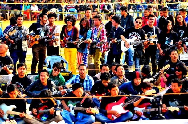 Guinness World record For World's Largest Electric Guitar Ensemble