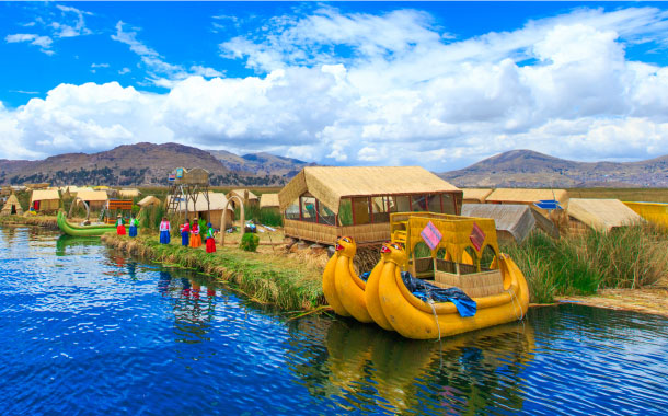 A day on the floating islands of lake Titicaca, Peru