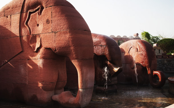 Elephant statues, Garden of Five Senses