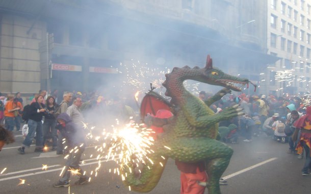 Fire-breathing dragons, La Mercè