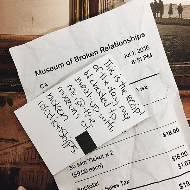 The Museum of broken relationships