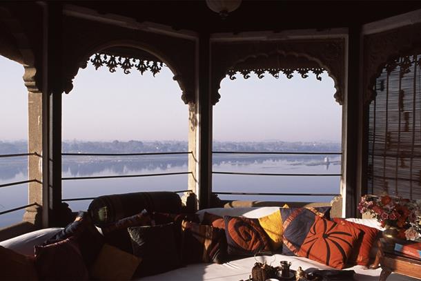 View from Ahilya Fort Hotel, Maheshwar, Madhya Pradesh