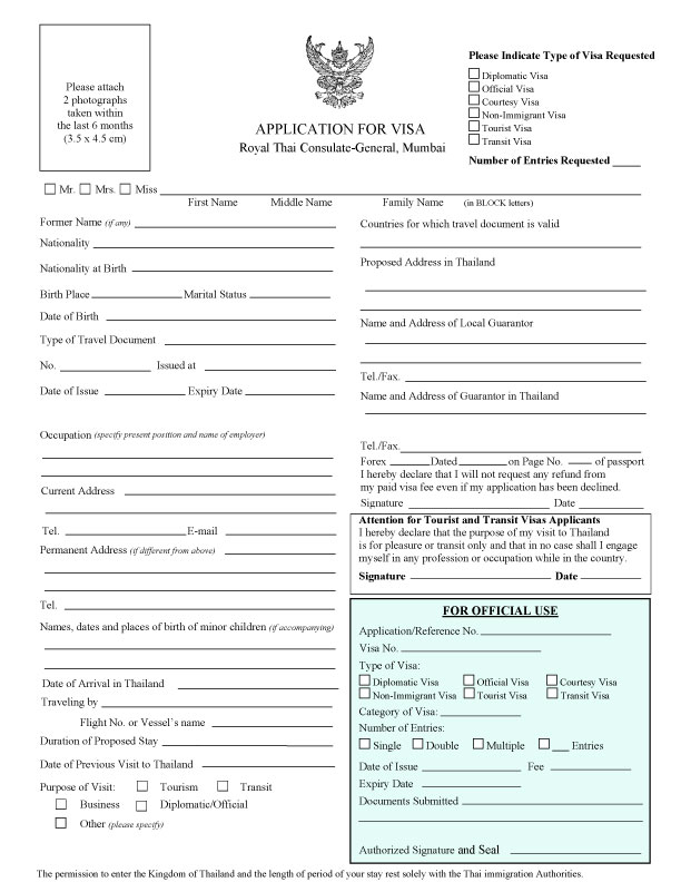 Thailand Visa Musafir