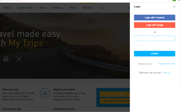 Social sign in for My Trips Introducing New Features On Musafir.com