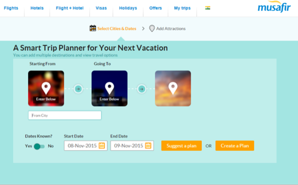 The plan my trip feature Introducing New Features On Musafir.com