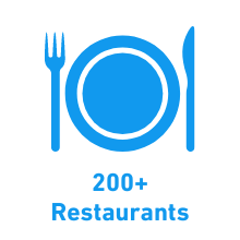 200+ Restaurants