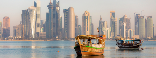 Arrival in Doha &amp; Dhow Cruise.