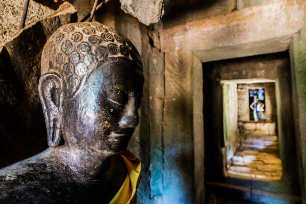 Buddha statue, Angkor Wat temple Buddha statue, Angkor Wat temple
