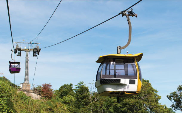Cable car ride to Genting Highlands