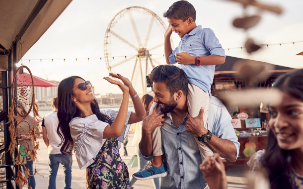 Family enjoying in Dubai