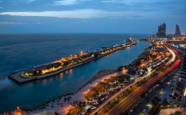 Jeddah - An aerial view of the Jeddah waterfront