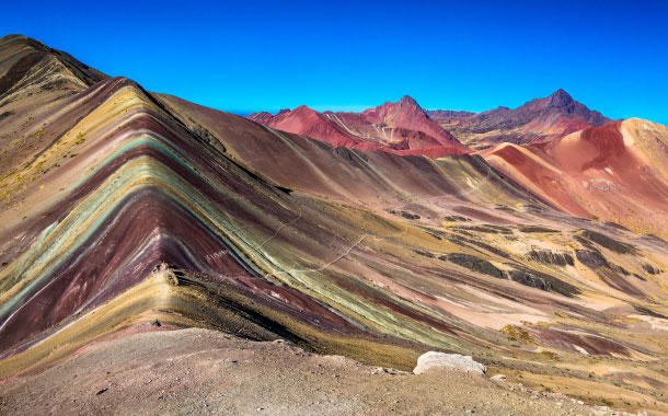 Where can you spot the Rainbow mountain