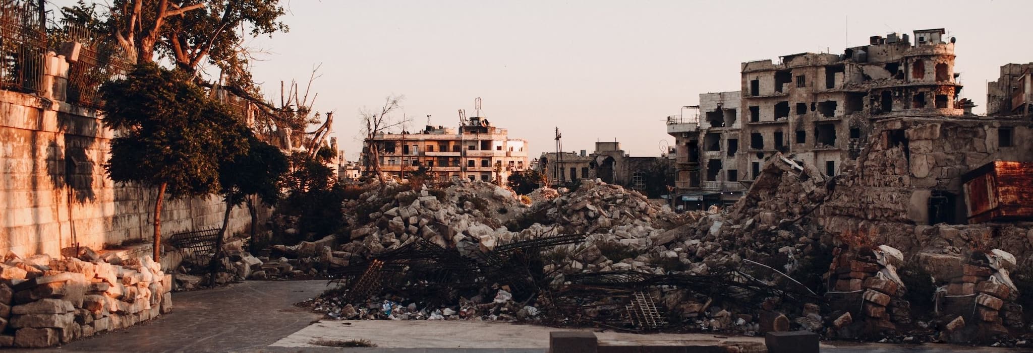 Beautiful places destroyed by war
