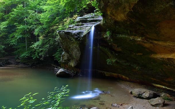 A beautiful waterfall