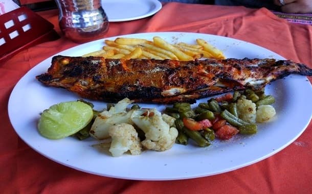 A plate of Trout fish