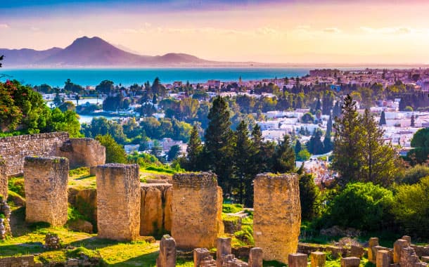 Ancient remains of Carthage, Tunisia