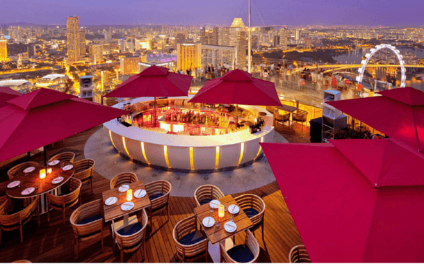 CÉ LA VI rooftop restaurant, Singapore