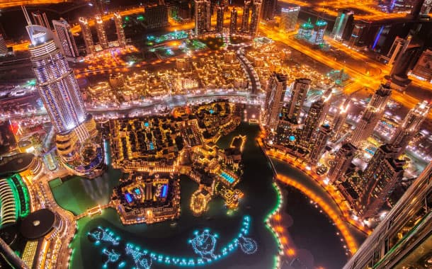 Dubai in the night