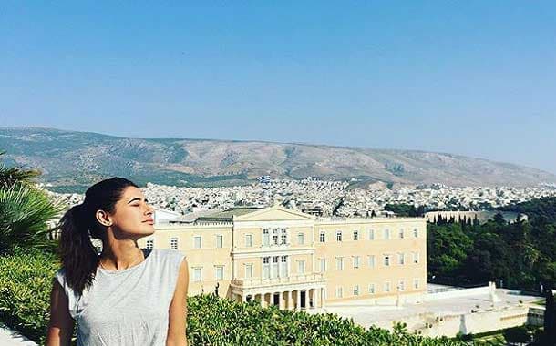 Nargis Fakhri in Greece