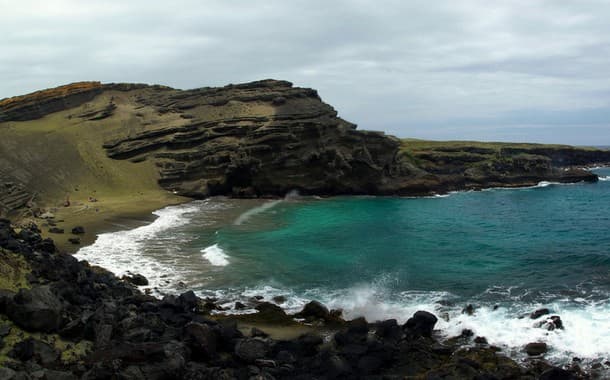 Papakolea Green Sand Beach, Hawaii