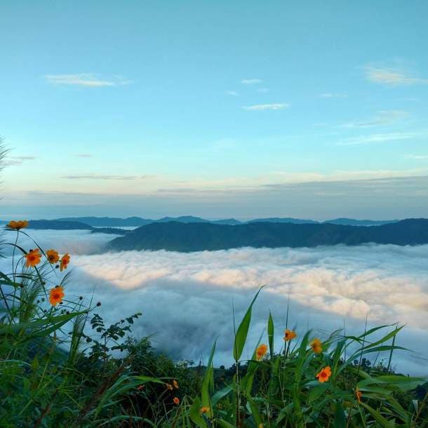 Sunrise above Doyang Lake