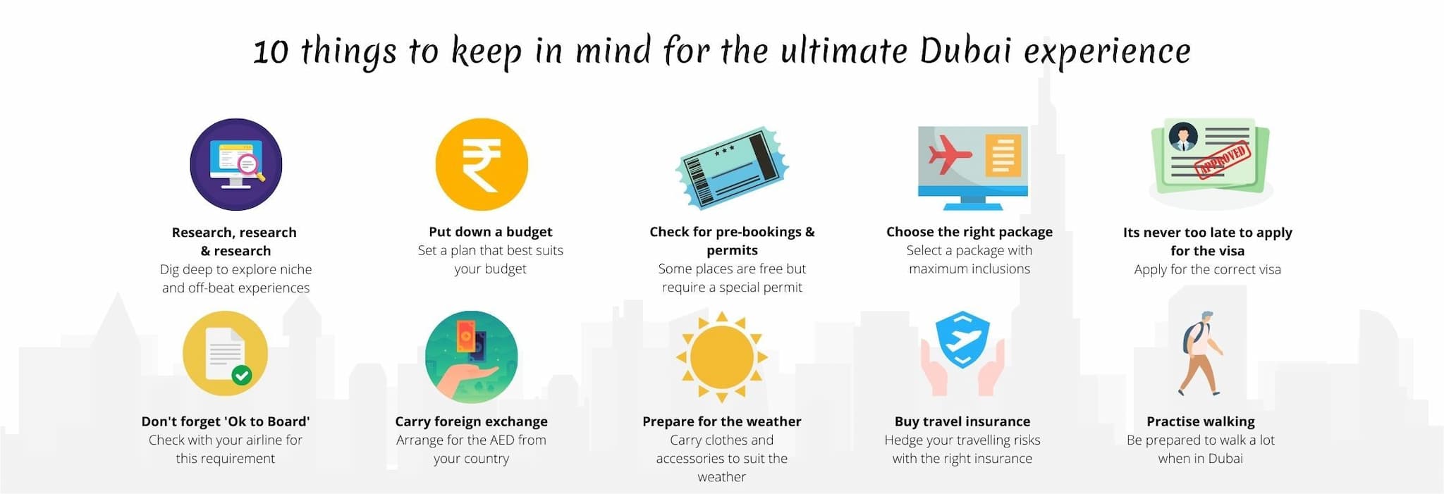 How to plan your Dubai holiday