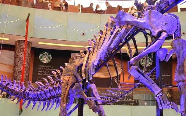 80 Foot Dino at Dubai Mall 