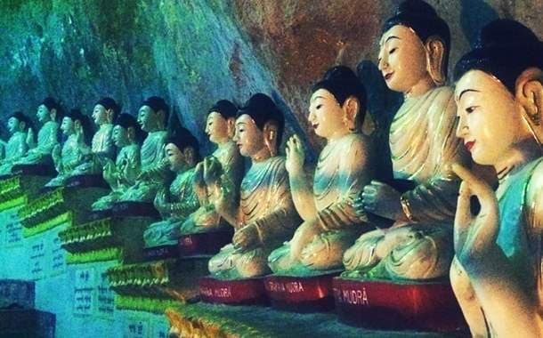 Beautiful Buddha statues exuding divine aura 