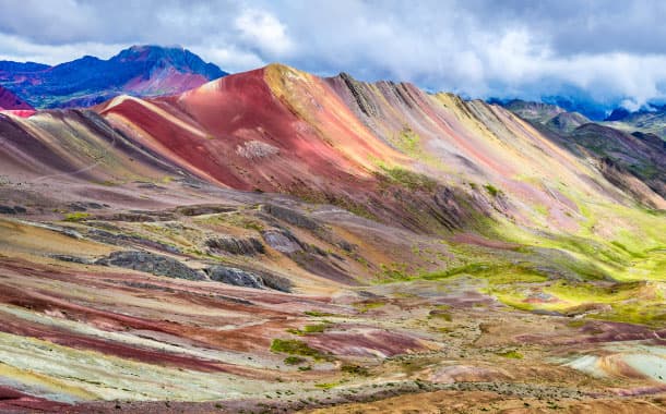 Beautiful Rainbow mountains in Peru