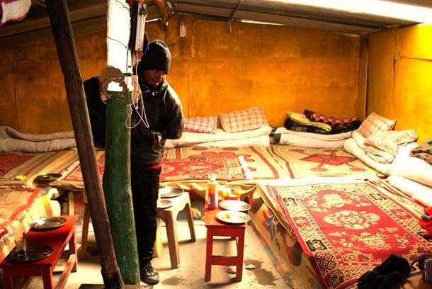 Dormitory style Dhaba Tents, Leh-Manali Highway