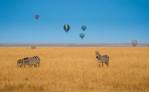 Hot Air Balloon in Serengeti, Tanzania