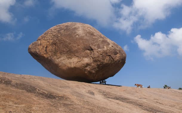 Krishna's Butterball, Mahabalipuram