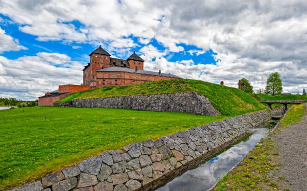 Medieval castle in Hameenlinna, Finland