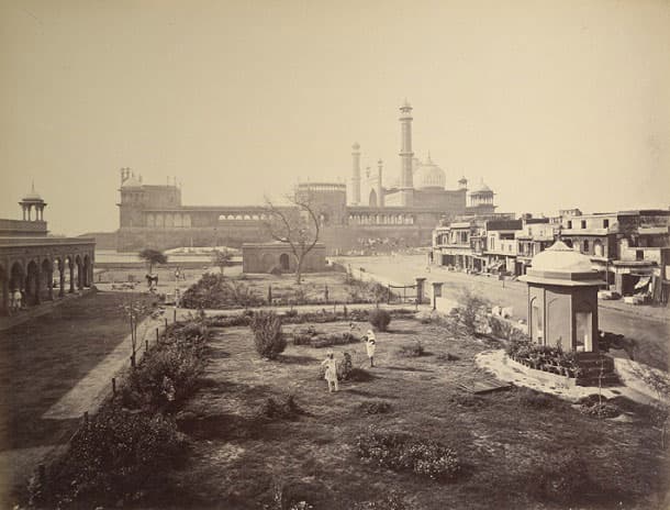 Old photo of Jama Masjid, Delhi