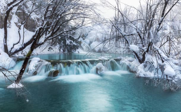 Plitvice Lake During The Winters