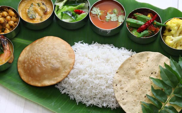 Traditional South Indian cuisine