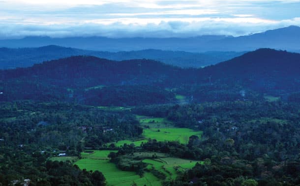 View of Coorg from Raja's Seat