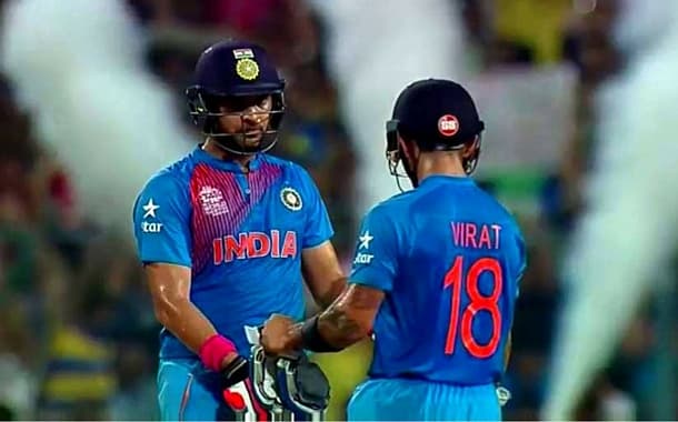 Yuvraj and Kohli's partnership driving India to victory